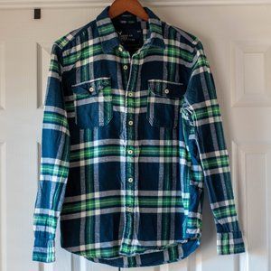 American Eagle Men's Flannel Button Up Shirt